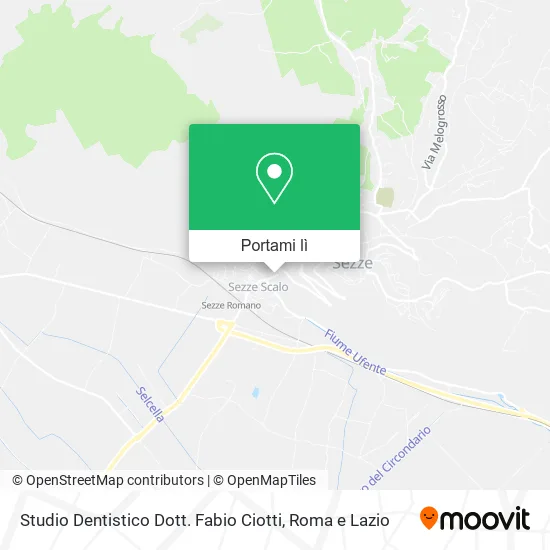 Mappa Studio Dentistico Dott. Fabio Ciotti