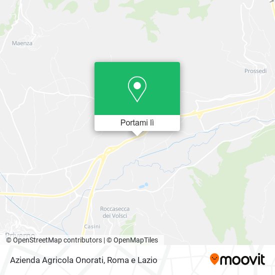 Mappa Azienda Agricola Onorati