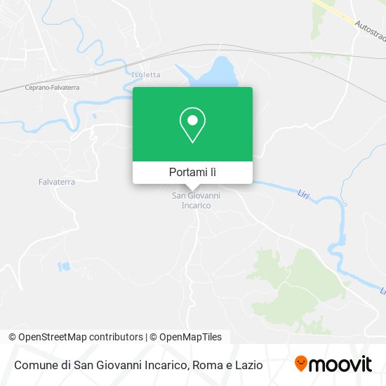 Mappa Comune di San Giovanni Incarico
