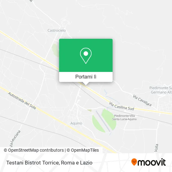 Mappa Testani Bistrot Torrice