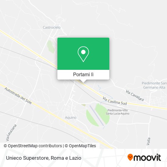 Mappa Unieco Superstore