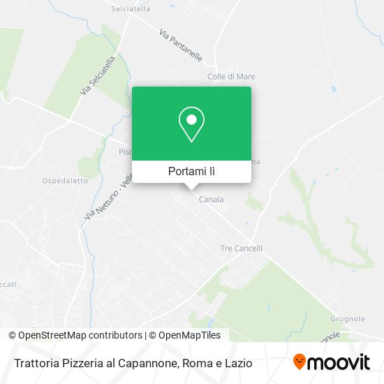 Mappa Trattoria Pizzeria al Capannone