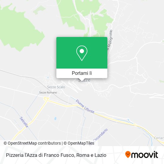 Mappa Pizzeria l'Azza di Franco Fusco