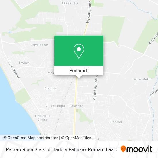Mappa Papero Rosa S.a.s. di Taddei Fabrizio