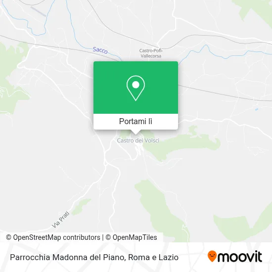 Mappa Parrocchia Madonna del Piano