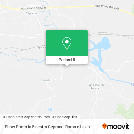 Mappa Show Room la Finestra Ceprano