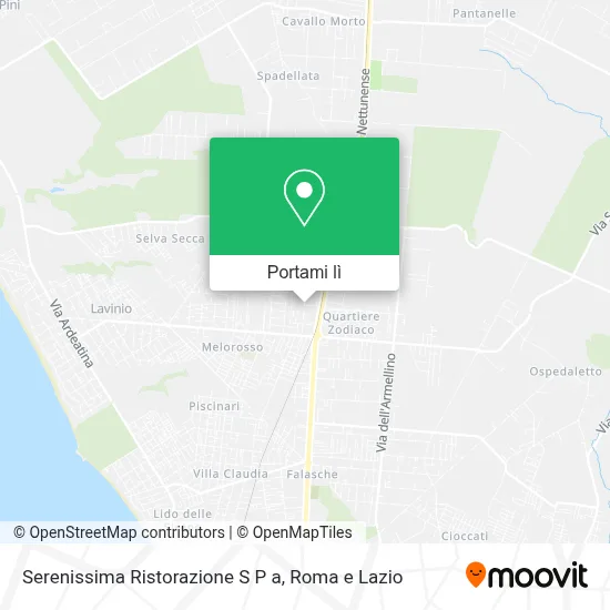 Mappa Serenissima Ristorazione S P a