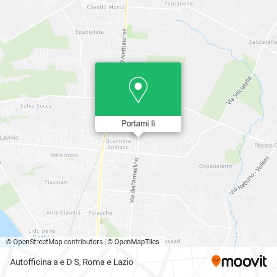 Mappa Autofficina a e D S