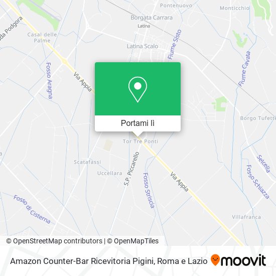 Mappa Amazon Counter-Bar Ricevitoria Pigini