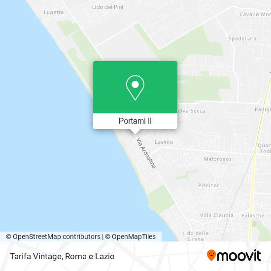 Mappa Tarifa Vintage