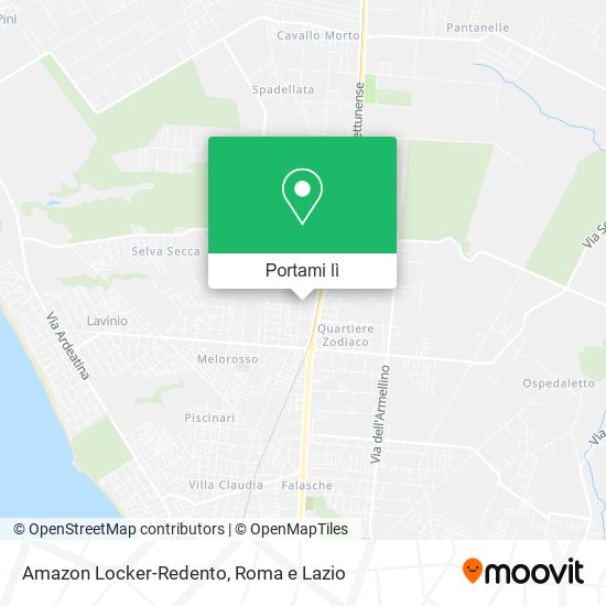 Mappa Amazon Locker-Redento