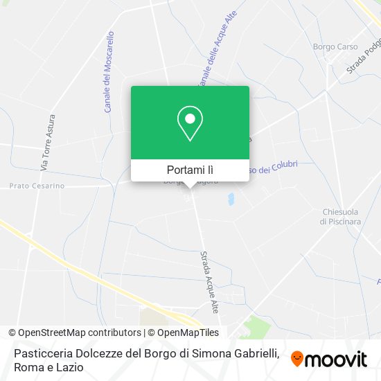 Mappa Pasticceria Dolcezze del Borgo di Simona Gabrielli