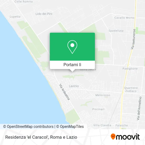 Mappa Residenza 'el Caracol'