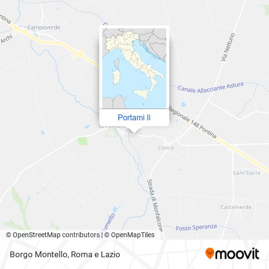 Mappa Borgo Montello