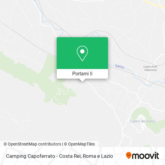 Mappa Camping Capoferrato - Costa Rei