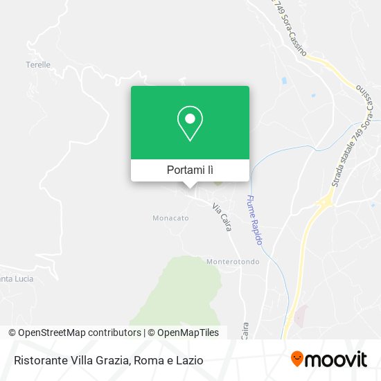 Mappa Ristorante Villa Grazia
