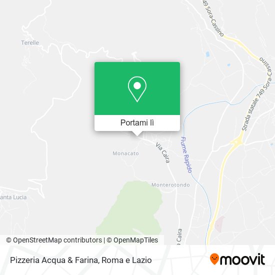 Mappa Pizzeria Acqua & Farina