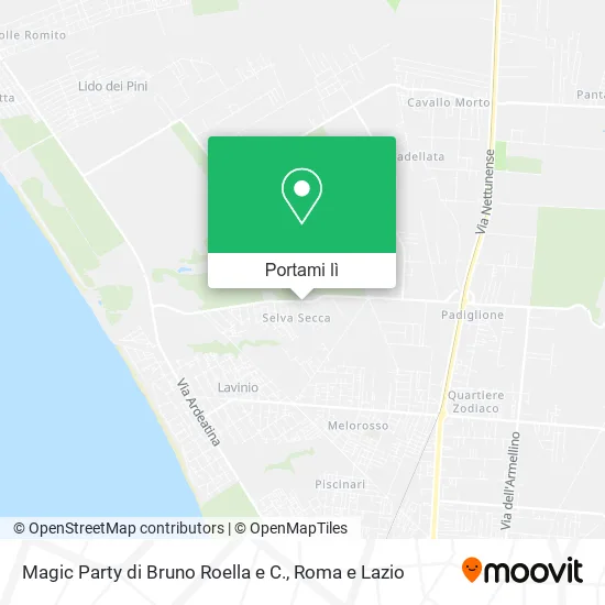 Mappa Magic Party di Bruno Roella e C.