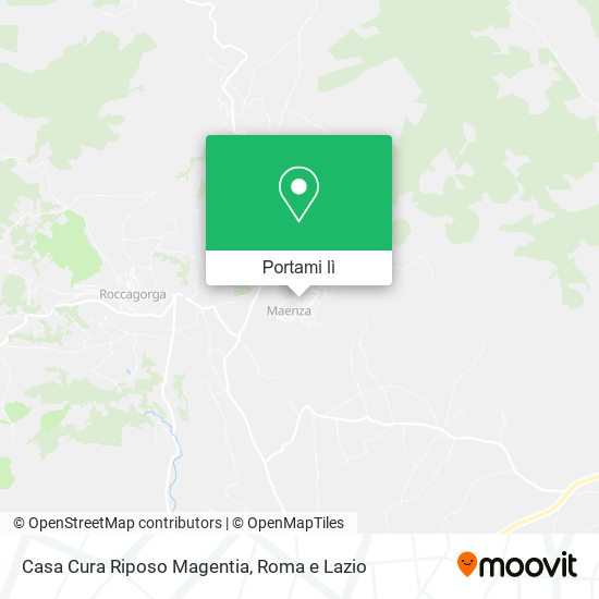 Mappa Casa Cura Riposo Magentia