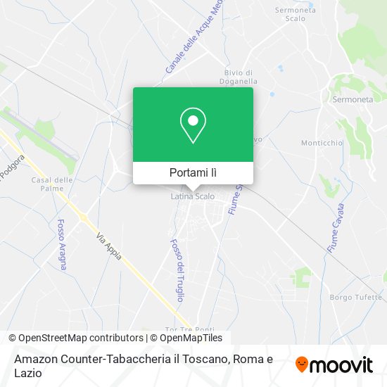 Mappa Amazon Counter-Tabaccheria il Toscano