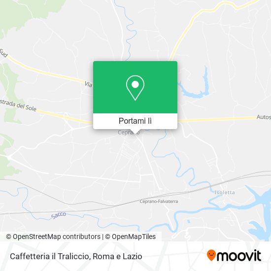 Mappa Caffetteria il Traliccio