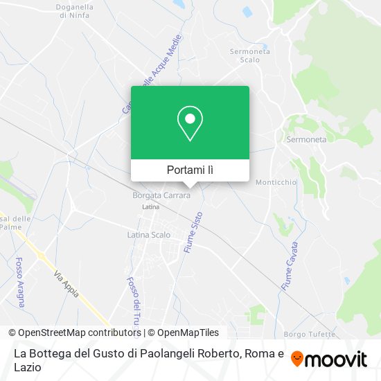 Mappa La Bottega del Gusto di Paolangeli Roberto