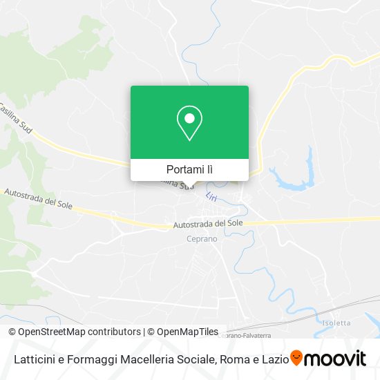 Mappa Latticini e Formaggi Macelleria Sociale