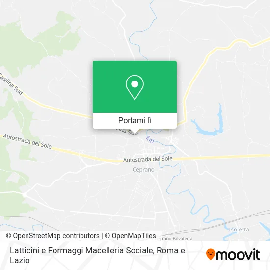 Mappa Latticini e Formaggi Macelleria Sociale