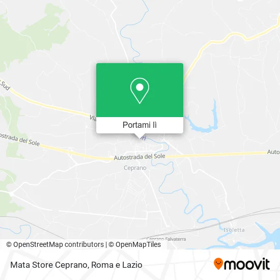 Mappa Mata Store Ceprano