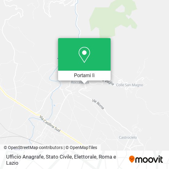 Mappa Ufficio Anagrafe, Stato Civile, Elettorale