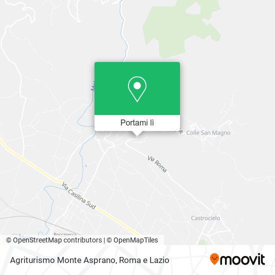 Mappa Agriturismo Monte Asprano
