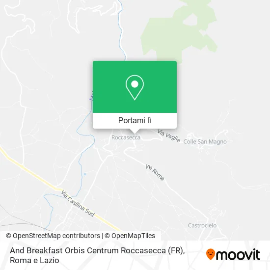 Mappa And Breakfast Orbis Centrum Roccasecca (FR)