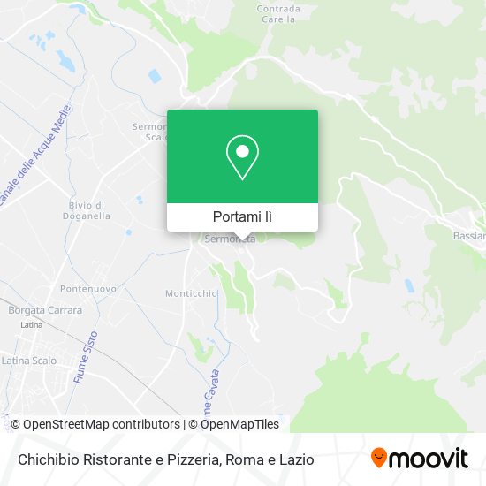 Mappa Chichibio Ristorante e Pizzeria