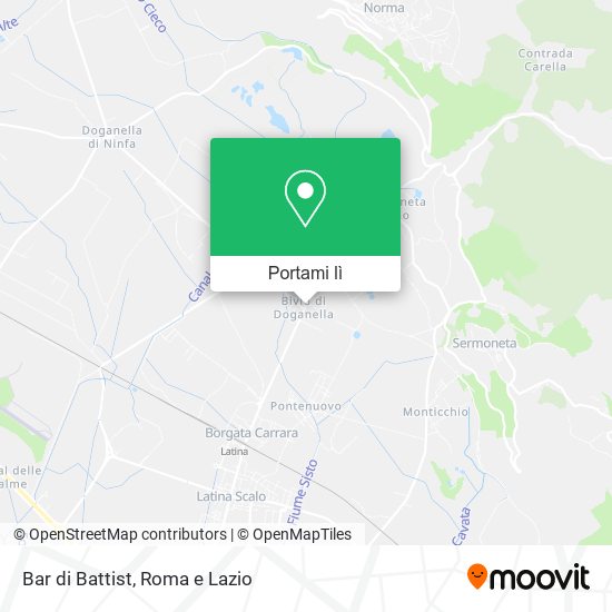 Mappa Bar di Battist
