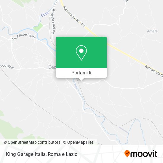 Mappa King Garage Italia