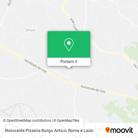 Mappa Ristorante Pizzeria Borgo Antico