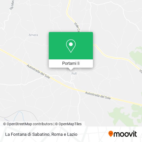 Mappa La Fontana di Sabatino