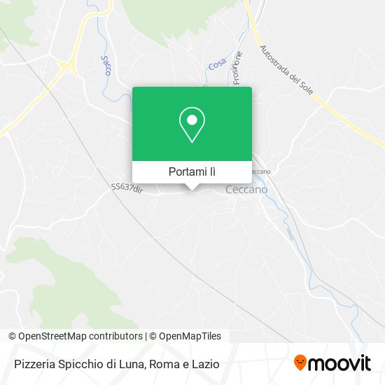 Mappa Pizzeria Spicchio di Luna