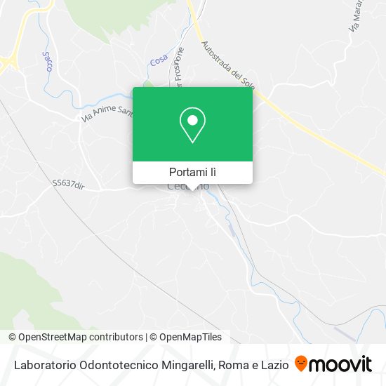 Mappa Laboratorio Odontotecnico Mingarelli