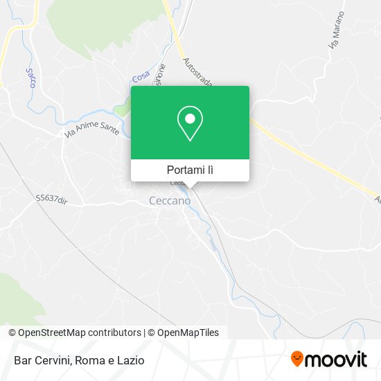 Mappa Bar Cervini