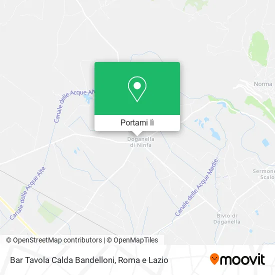 Mappa Bar Tavola Calda Bandelloni