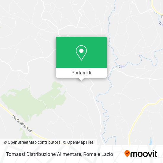Mappa Tomassi Distribuzione Alimentare