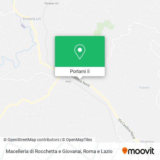 Mappa Macelleria di Rocchetta e Giovanai