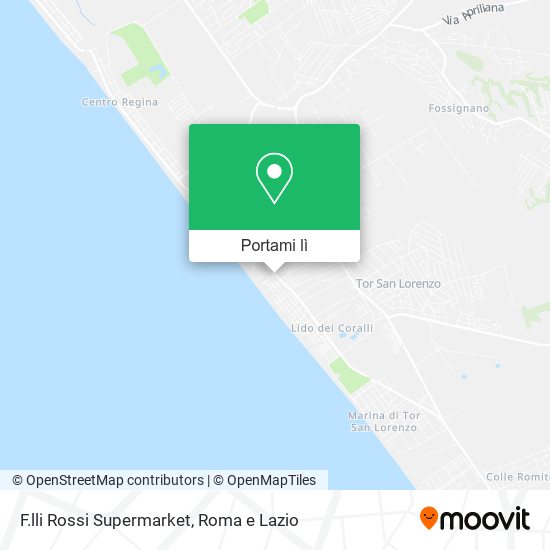 Mappa F.lli Rossi Supermarket