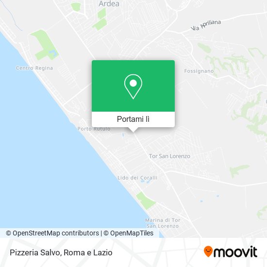 Mappa Pizzeria Salvo