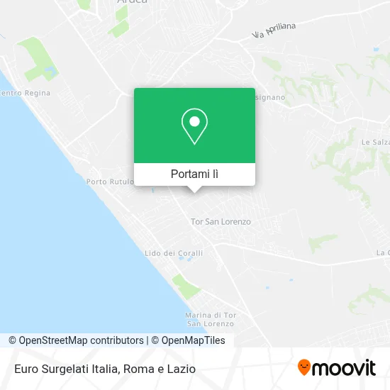 Mappa Euro Surgelati Italia