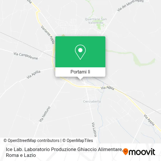 Mappa Ice Lab. Laboratorio Produzione Ghiaccio Alimentare