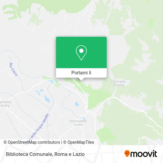 Mappa Biblioteca Comunale