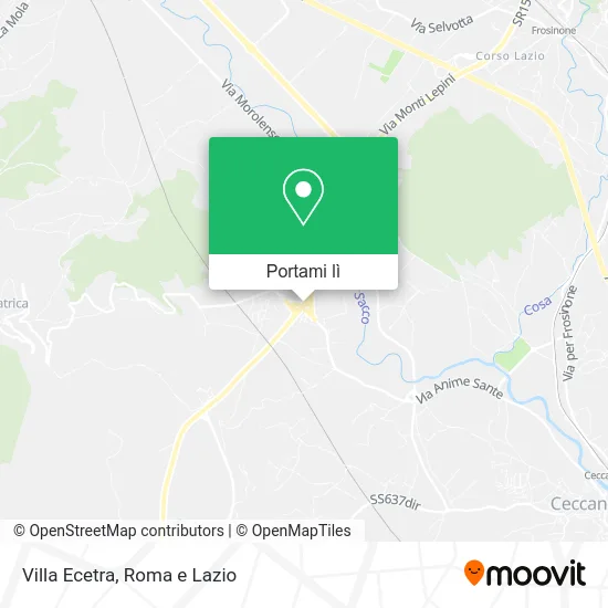 Mappa Villa Ecetra