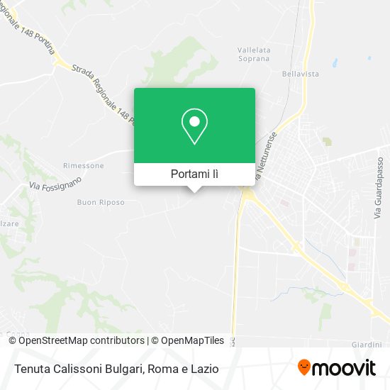 Mappa Tenuta Calissoni Bulgari